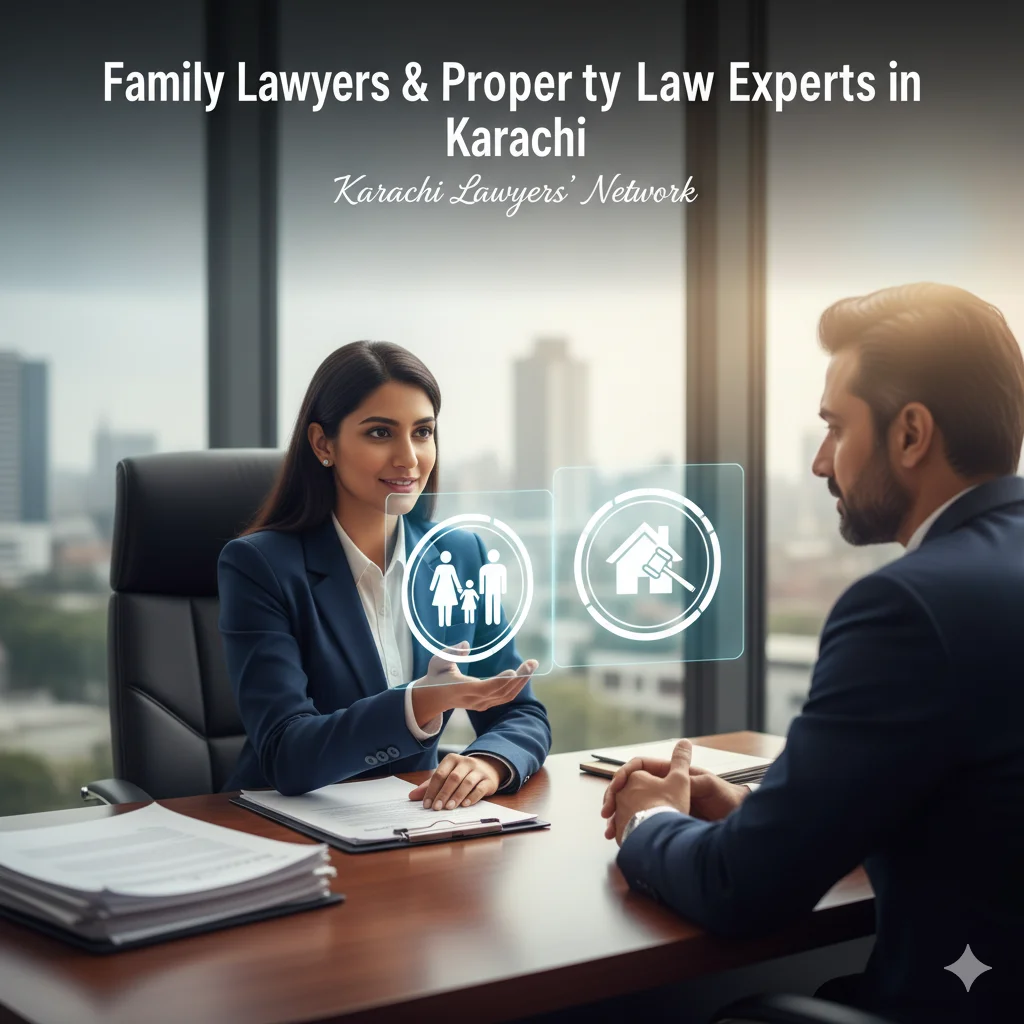 Family lawyers in Karachi handling divorce, khula and child custody cases